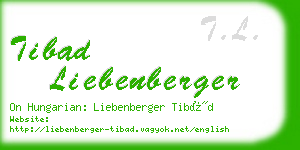 tibad liebenberger business card